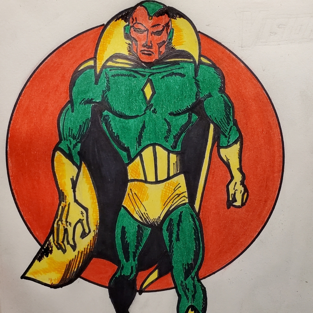 Avengers Original art Vision